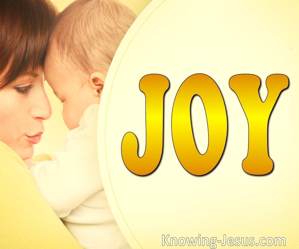 John 16:21 She No Longer Remembers Pain For The Joy (yellow)